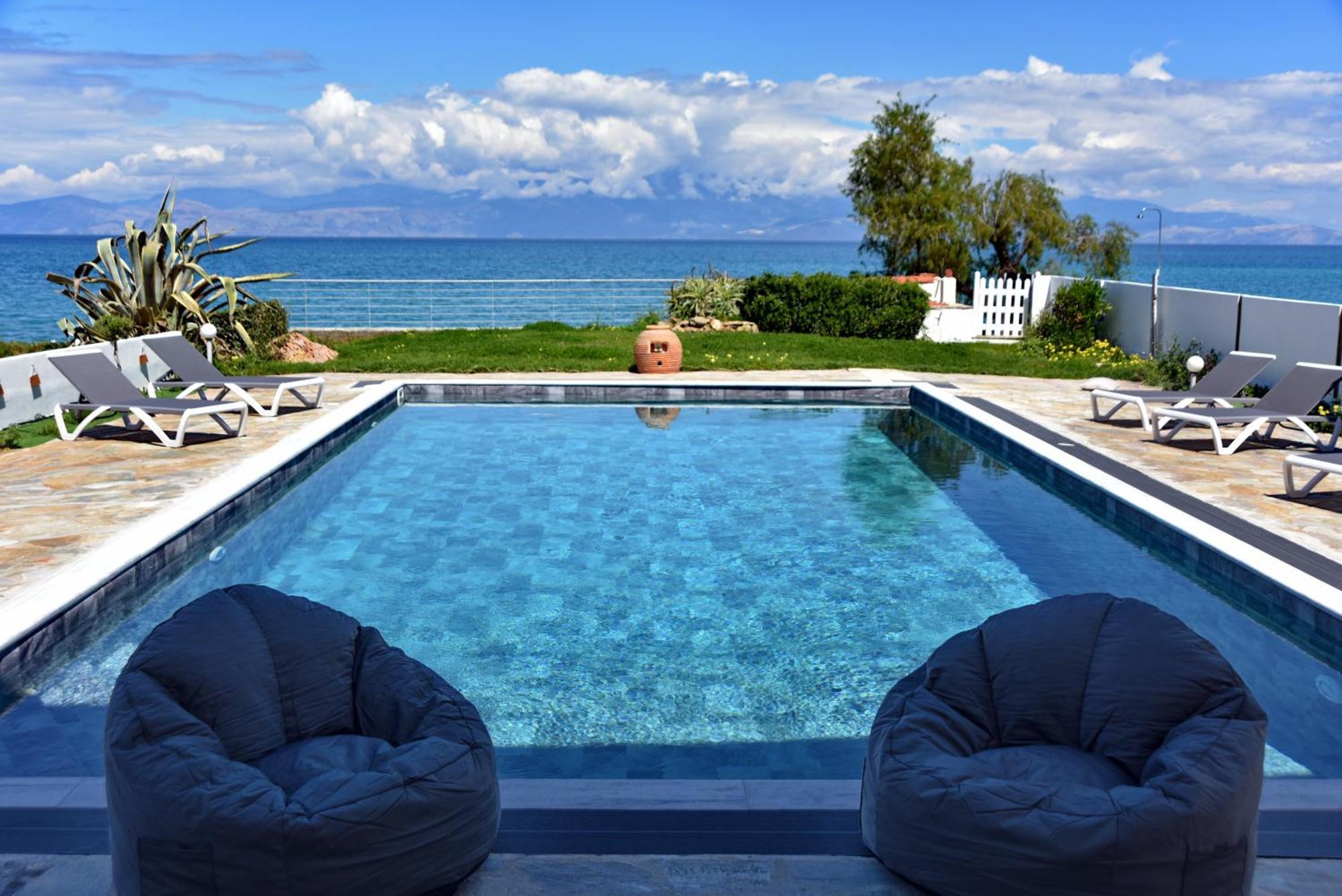 Antorina Beachfront Villas With Private Pools Kamari  외부 사진
