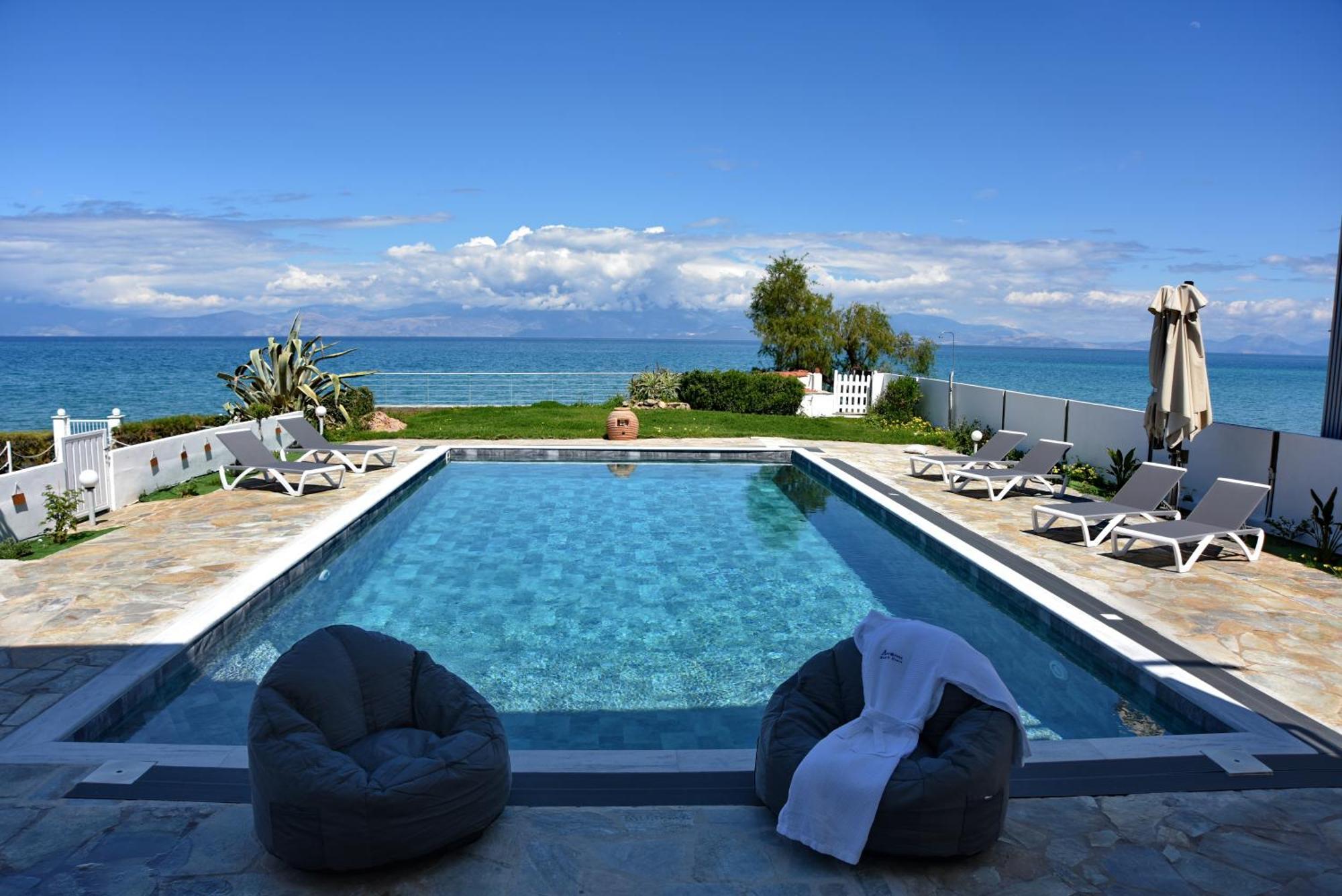 Antorina Beachfront Villas With Private Pools Kamari  외부 사진